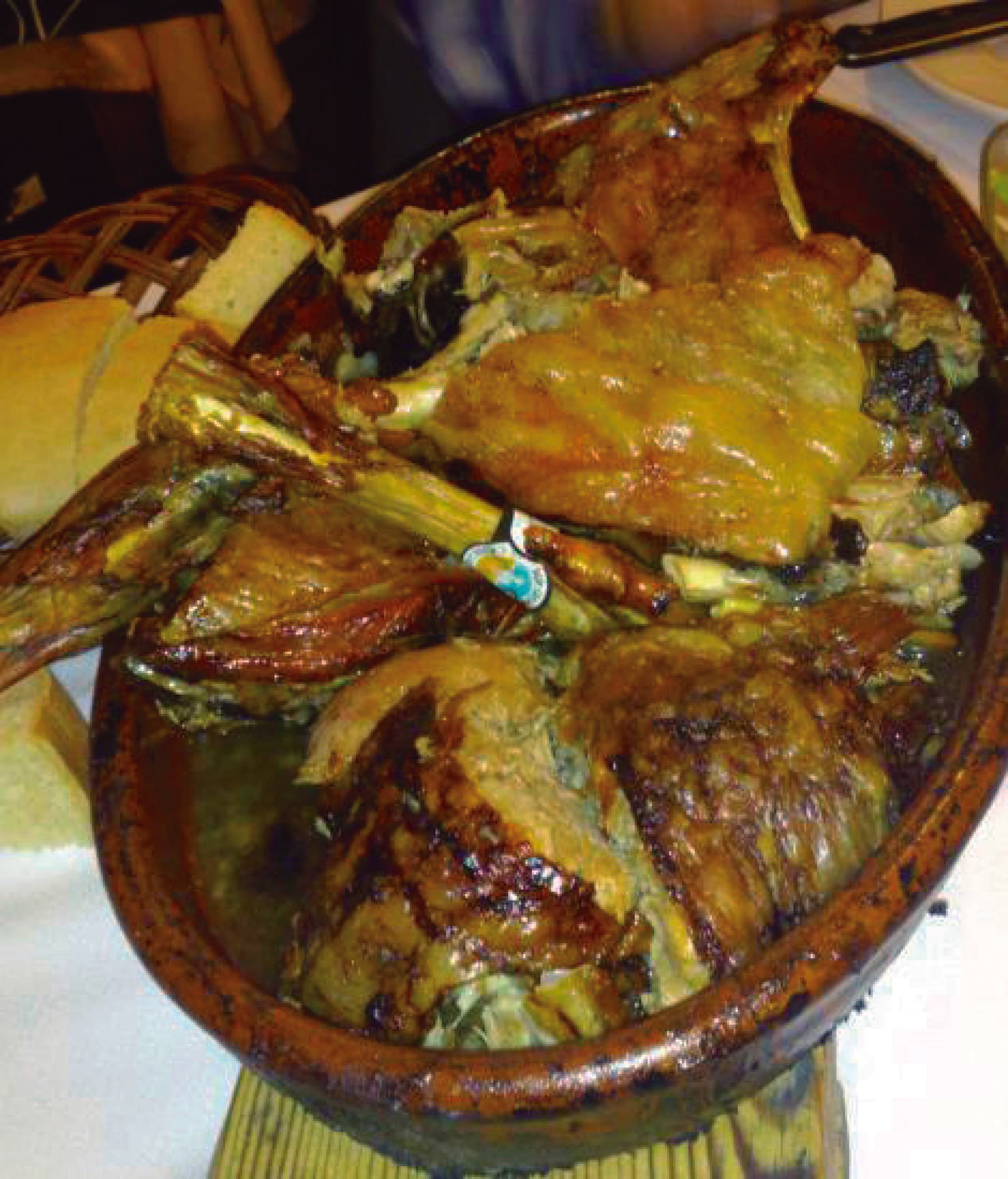 Asado de cordero lechal al horno de leña