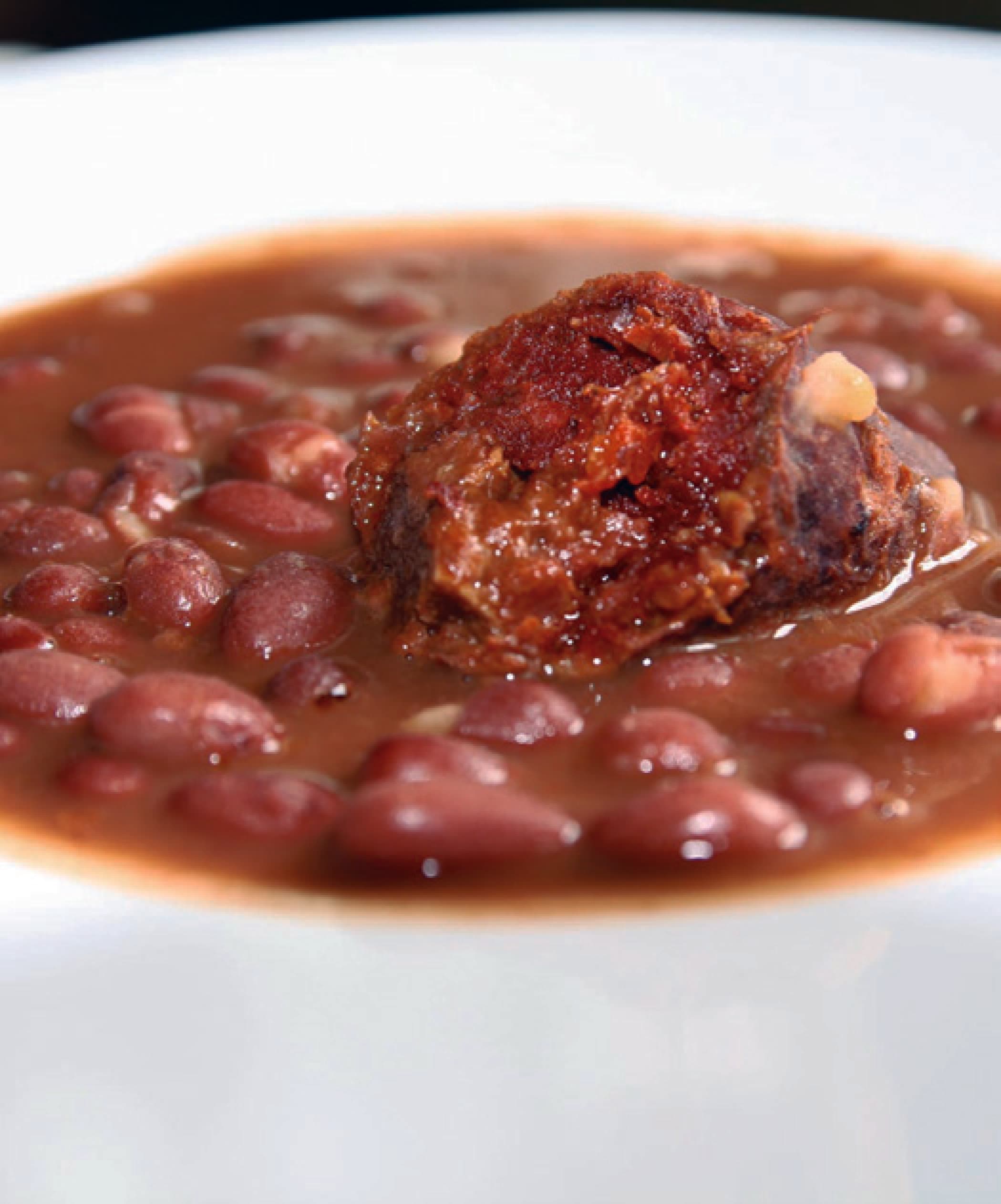 Alubias rojas con chorizo