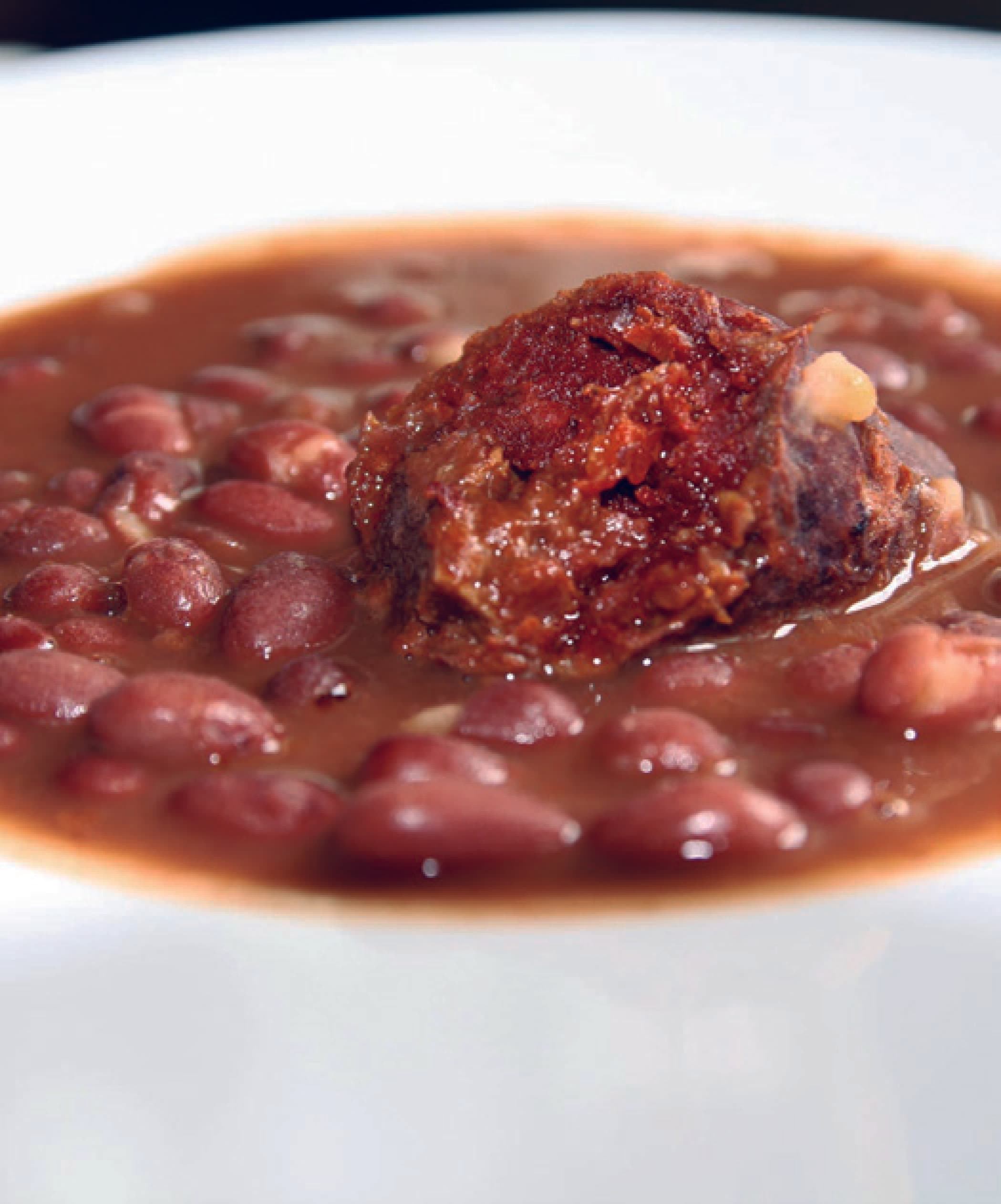 Mongetes vermelles amb xoric