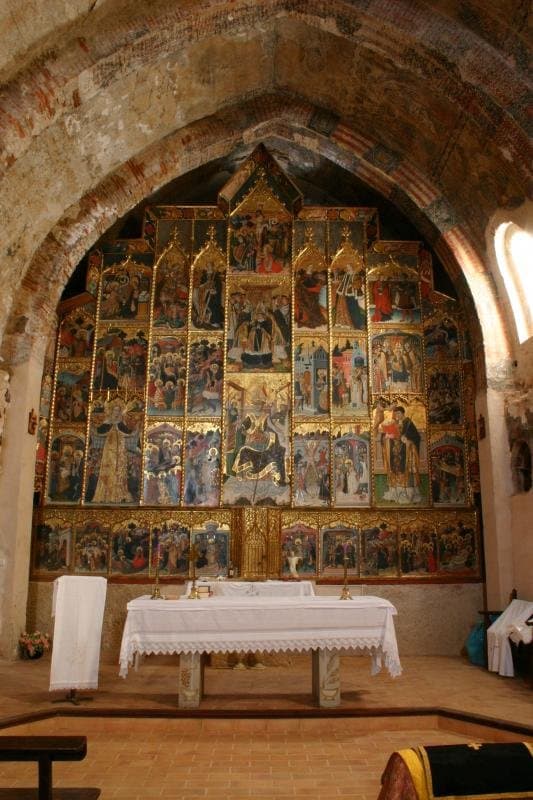 Retablo gótico, siglo XV