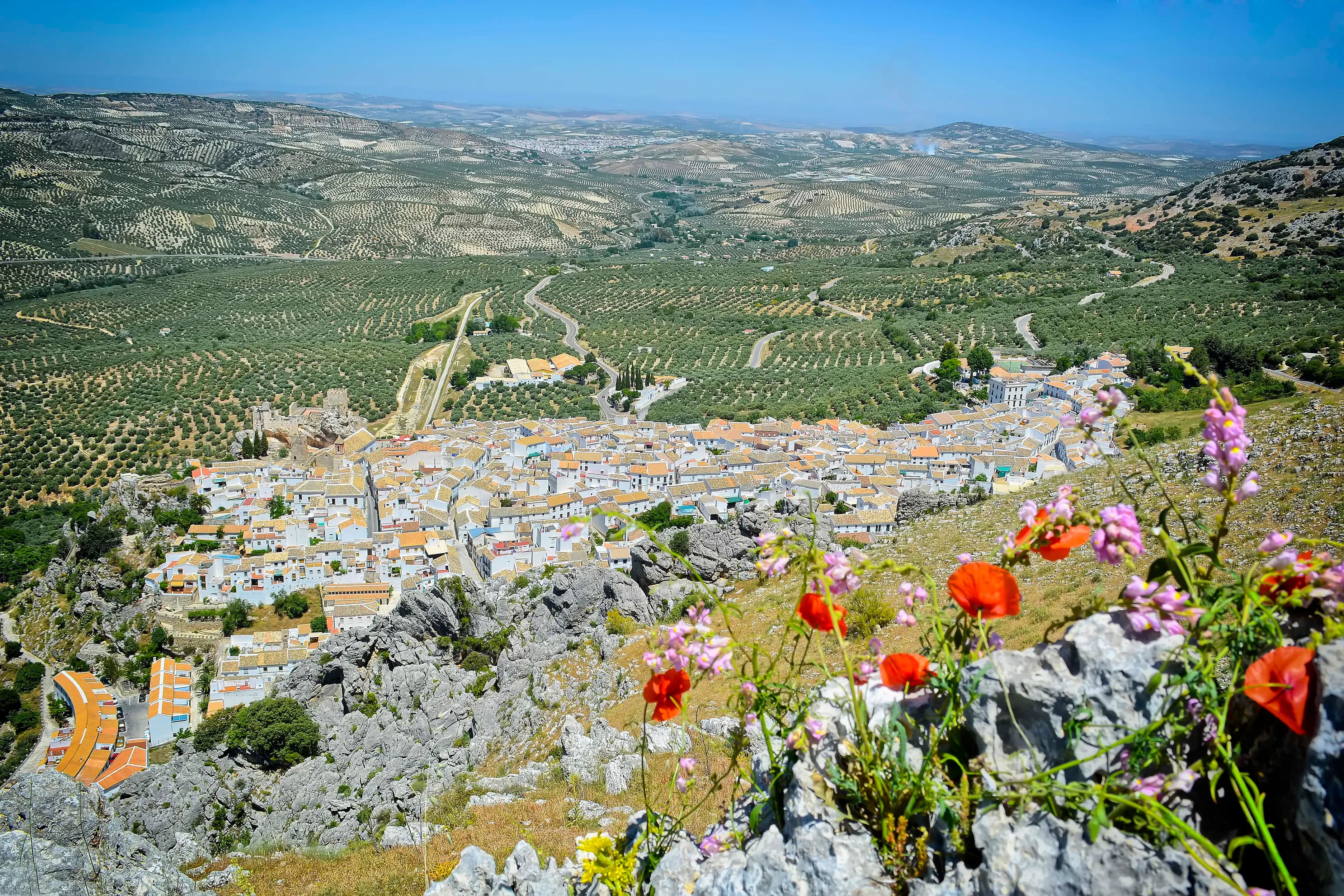 Zuheros panorámica desde el mirador de la Atalaya