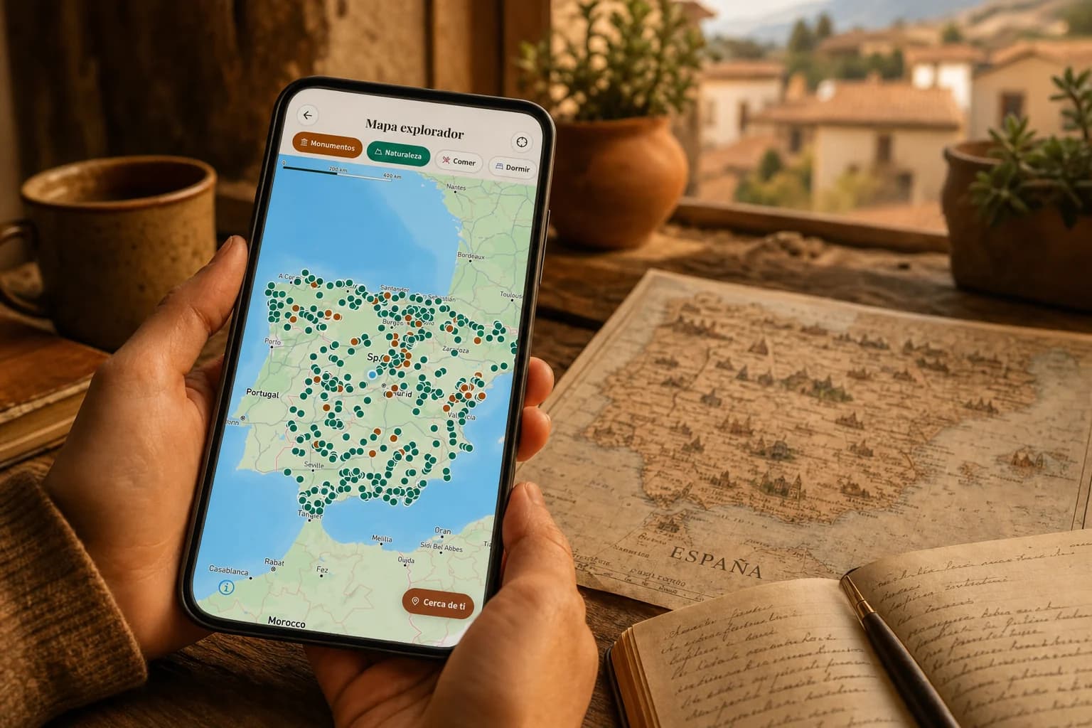 El mapa explorador: España convertida en un mapa vivo