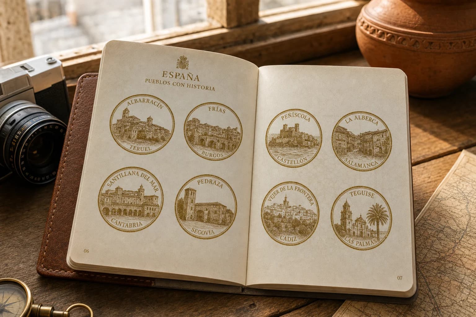 Pasaporte de insignias: viajar para coleccionar España