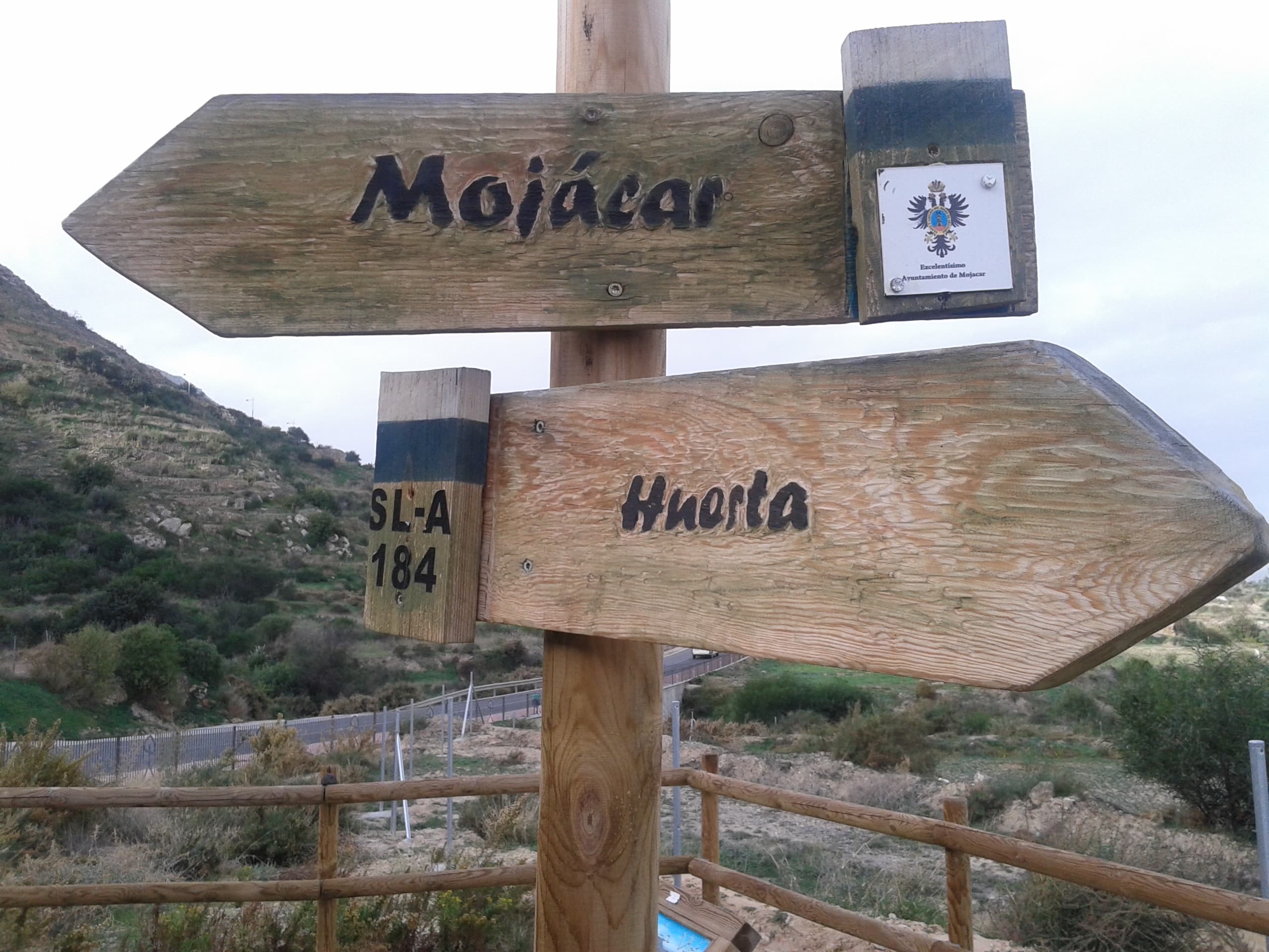 Ruta de senderismo, Las Huertas - Mojácar pueblo.