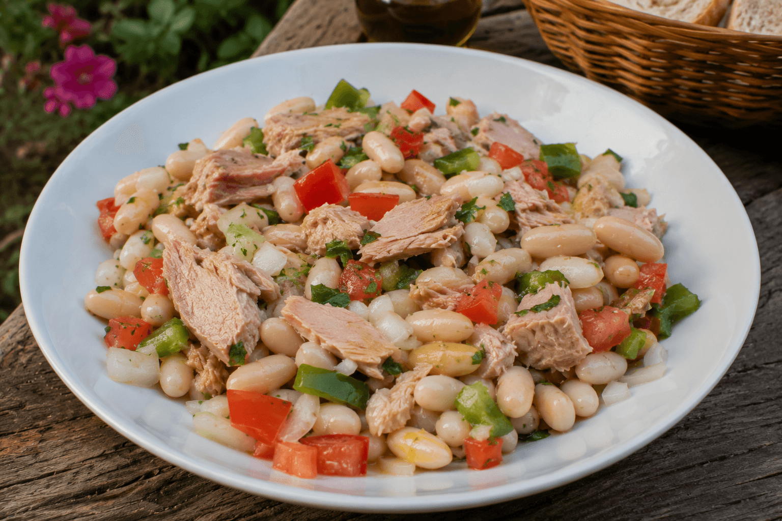 Ensalada de Alubias y Bonito de Bárcena Mayor